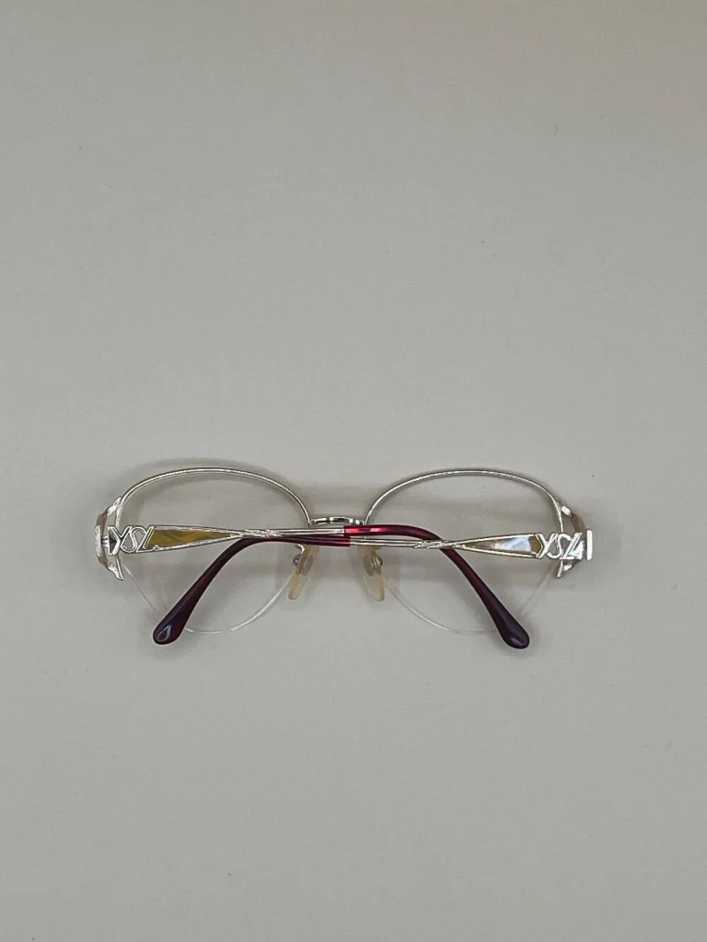YVES SAINT LAURENT Vintage Titanium Eyeglass Frames 30-6653 53-16-130 Japan